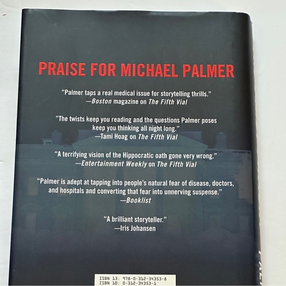 The First Patient by Michael Palmer | Medical Fiction | Hardcover Book - Picture 2 of 8